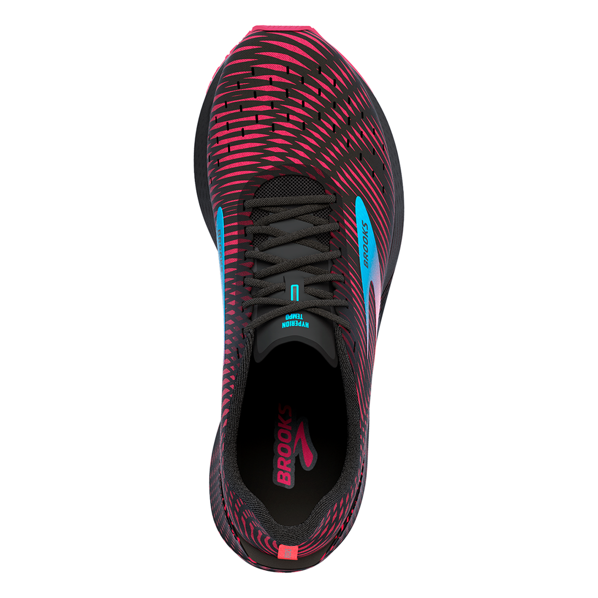 Brooks Hyperion Tempo — Black - Coral - Purple — Size B — Width 6 — Alternate View 35