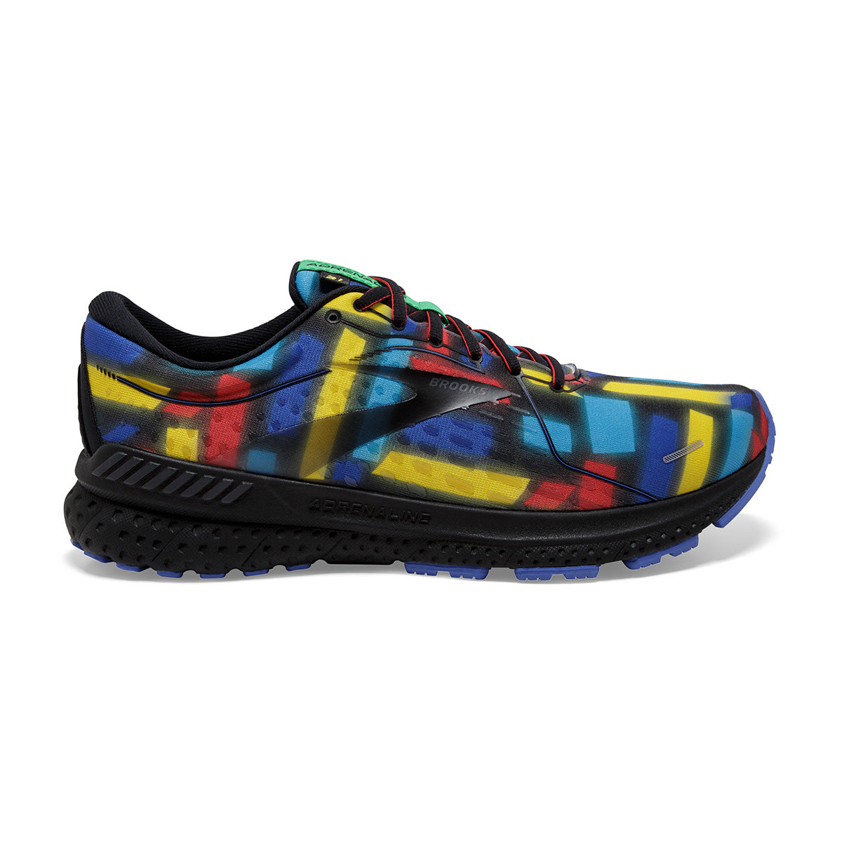 Brooks Adrenaline GTS 21 Victory — Black - Red - Blue — Size B — Width 10.5 — Front View