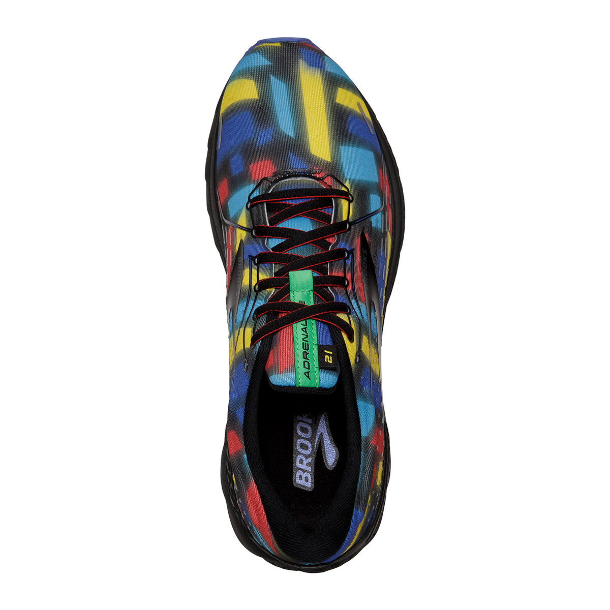 Brooks Adrenaline GTS 21 Victory — Black - Red - Blue — Size B — Width 10.5 — Back View