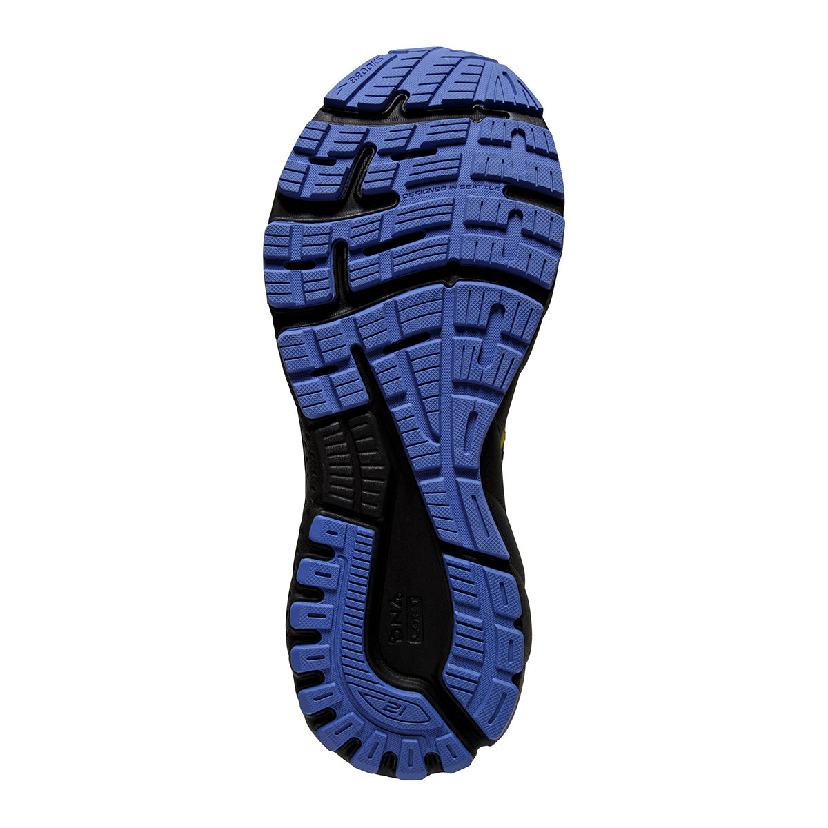 Brooks Adrenaline GTS 21 Victory — Black - Red - Blue — Size B — Width 10.5 — Top View