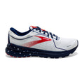 Brooks Adrenaline GTS 21 Run USA — White - Blue - Red — Size B — Width 10.5 — Front View