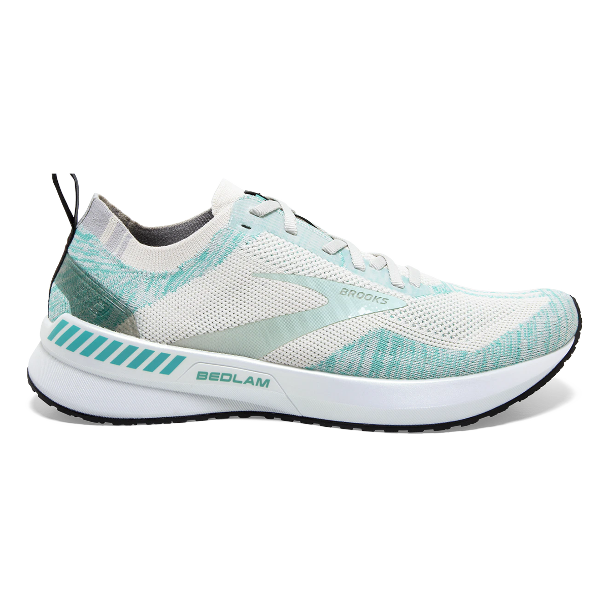 Brooks Bedlam 3 — Black - Blackened Pearl - White — Size B — Width 10.5 — Detail View