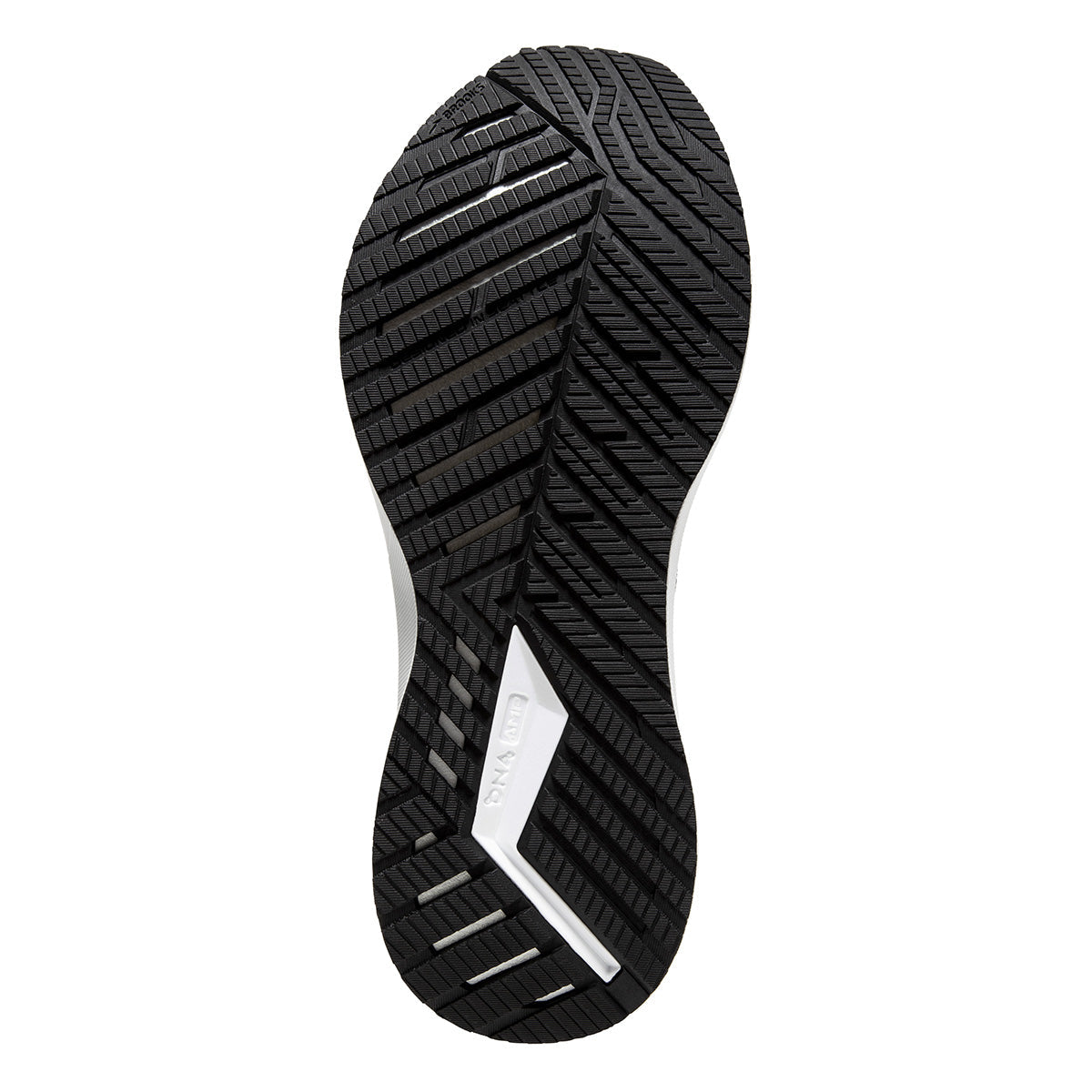 Brooks Bedlam 3 — Black - Blackened Pearl - White — Size B — Width 10.5 — Top View