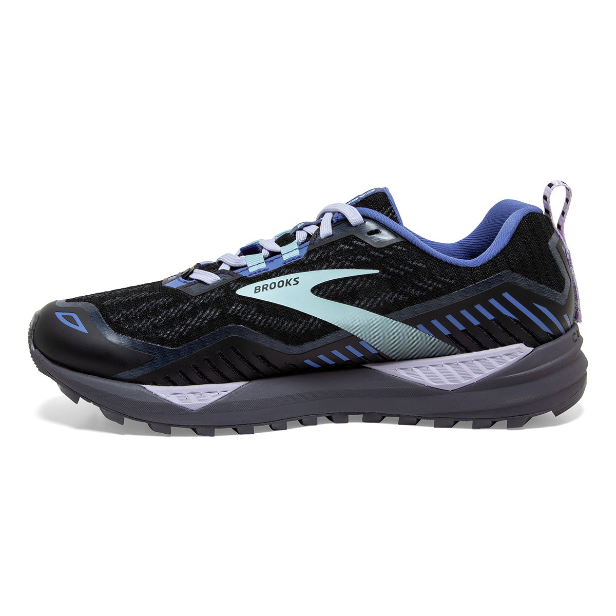 Brooks Cascadia GTX 15 — Black - Marlin - Blue — Size B — Width 10 — Detail View