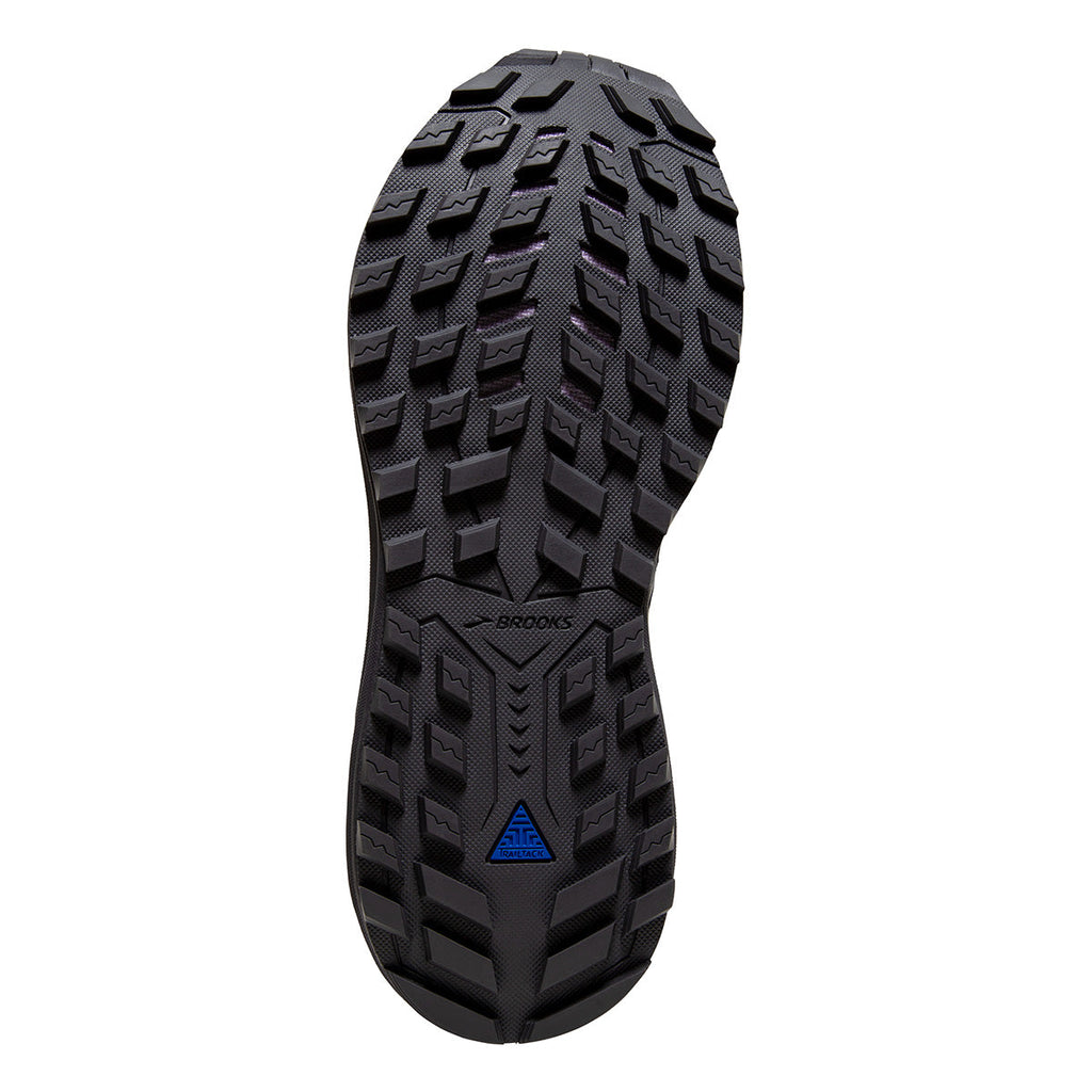 Brooks Cascadia GTX 15 — Black - Marlin - Blue — Size B — Width 10 — Back View