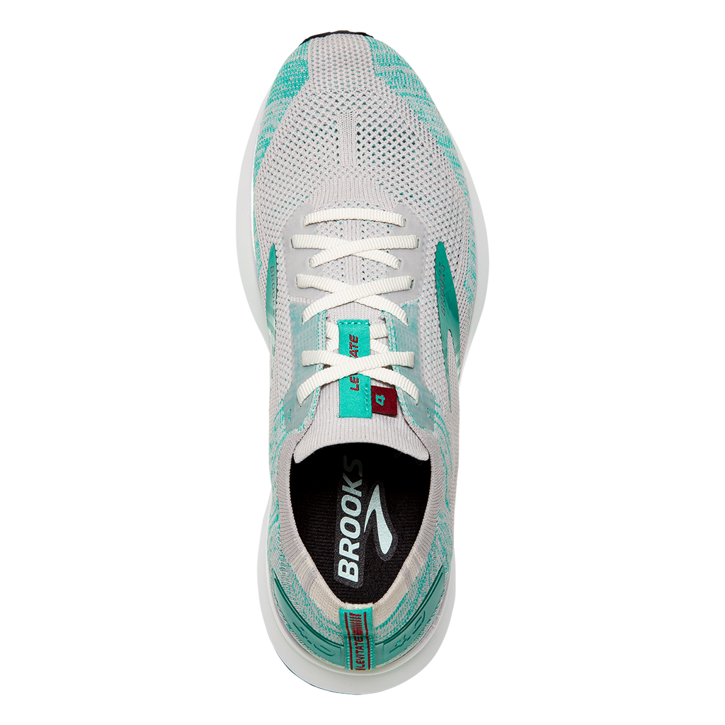 Brooks Levitate 4 — Black - Ebony - Rose Gold — Size B — Width 6.5 — Back View