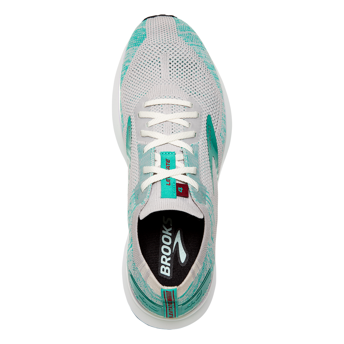 Brooks Levitate 4 — Black - Ebony - Rose Gold — Size B — Width 6.5 — Back View