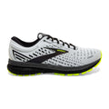 Brooks Ghost 13 Run Visible — White - Black - Nightlife — Size B — Width 10.5 — Front View