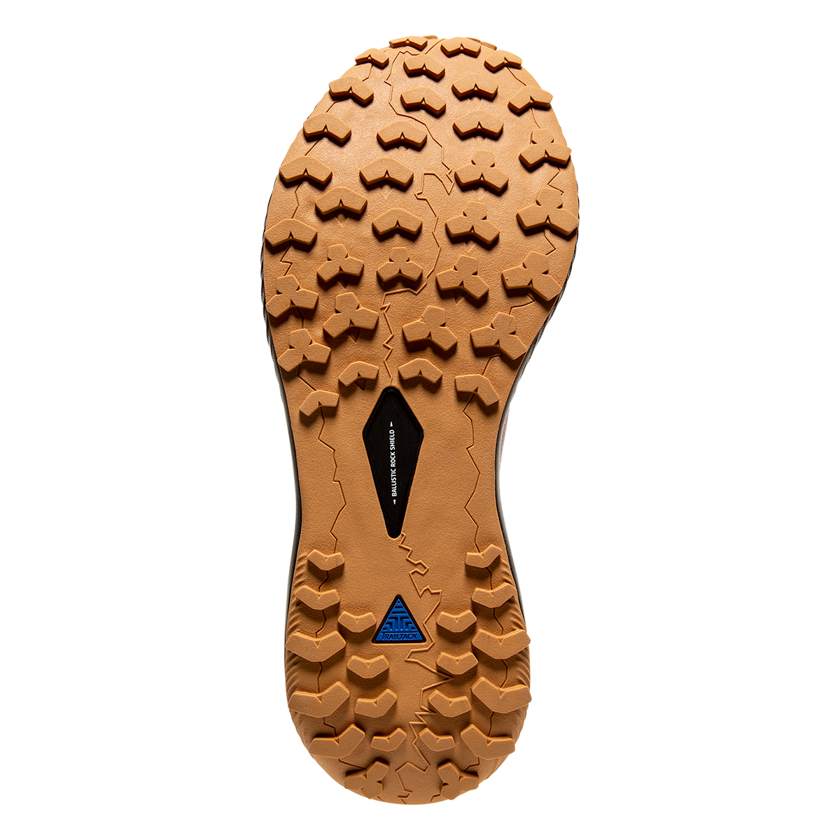 Brooks Catamount — Deep Cobalt - Diva Pink - Oyster Mushroom — Size B — Width 11 — Top View