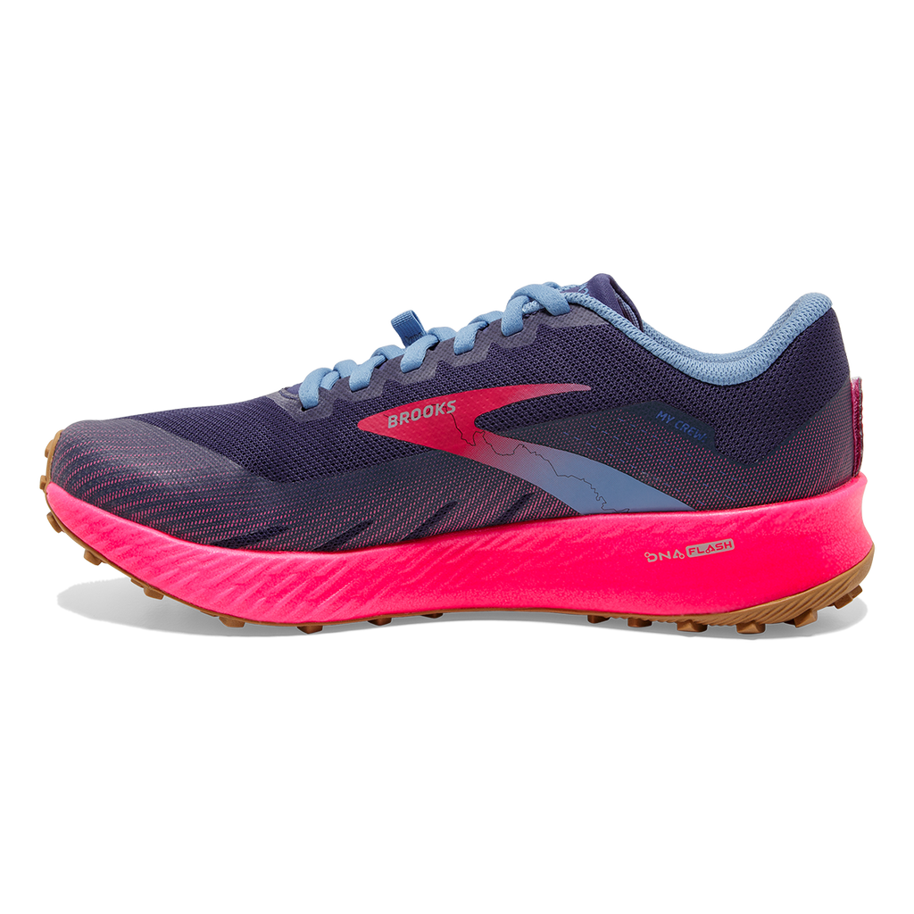 Brooks Catamount — Deep Cobalt - Diva Pink - Oyster Mushroom — Size B — Width 11 — Alternate View 14