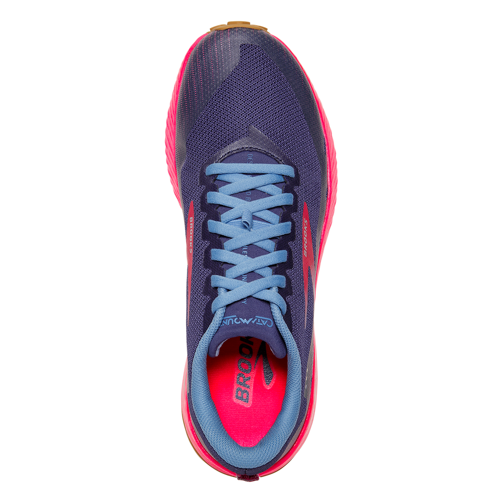 Brooks Catamount — Deep Cobalt - Diva Pink - Oyster Mushroom — Size B — Width 11 — Alternate View 15