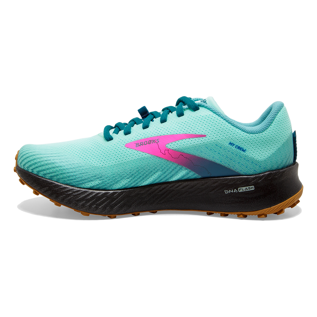 Brooks Catamount — Deep Cobalt - Diva Pink - Oyster Mushroom — Size B — Width 11 — Alternate View 18