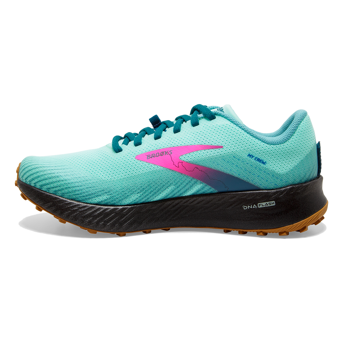 Brooks Catamount — Deep Cobalt - Diva Pink - Oyster Mushroom — Size B — Width 11 — Alternate View 18
