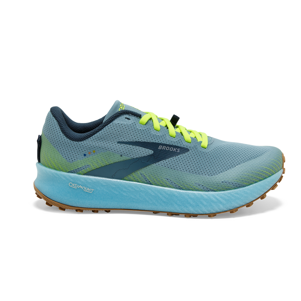 Brooks Catamount — Deep Cobalt - Diva Pink - Oyster Mushroom — Size B — Width 11 — Alternate View 9