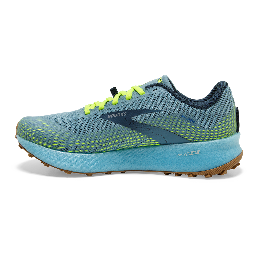 Brooks Catamount — Deep Cobalt - Diva Pink - Oyster Mushroom — Size B — Width 11 — Alternate View 10