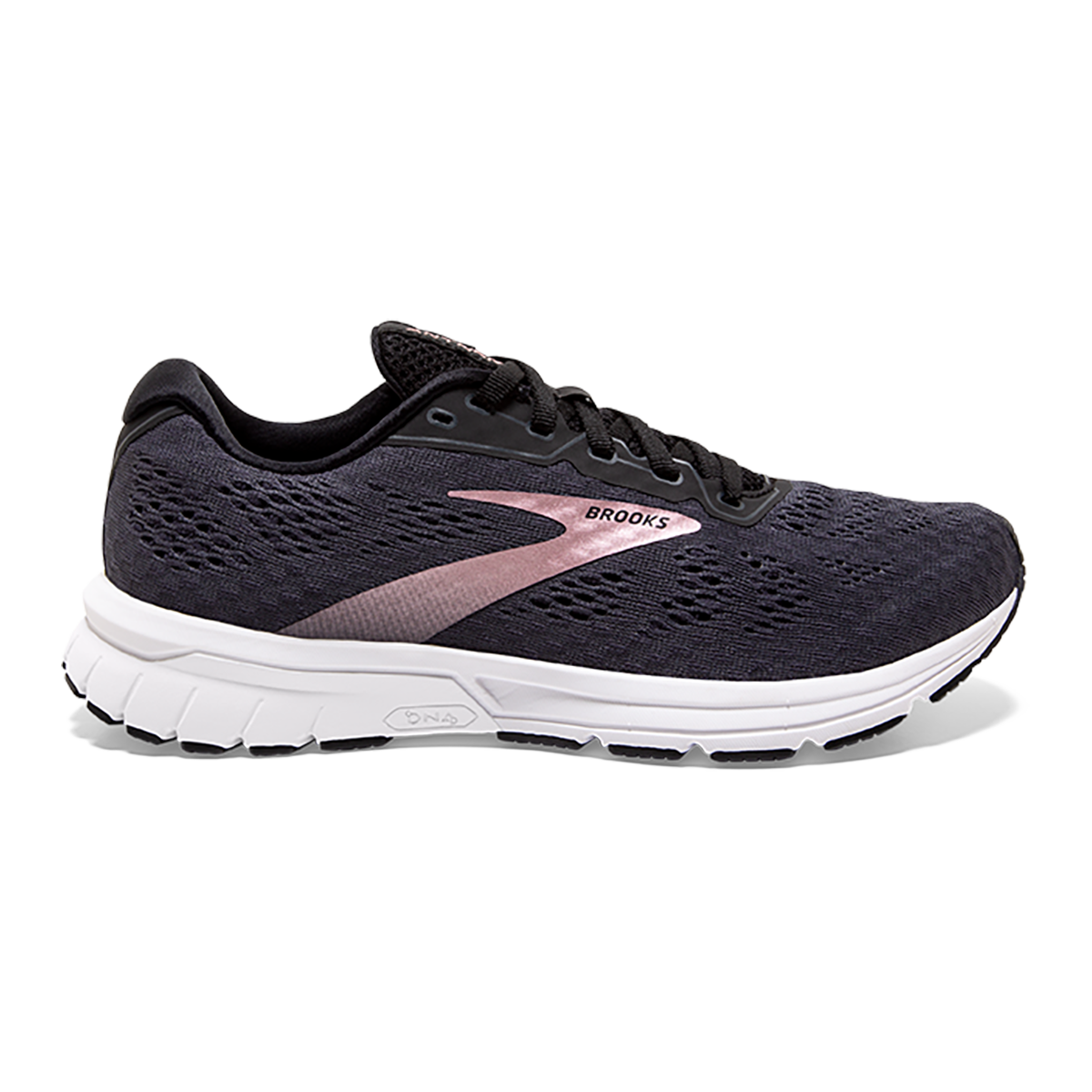 Brooks Anthem 4 — Black - Ebony - Metallic — Size B — Width 10.5 — Detail View