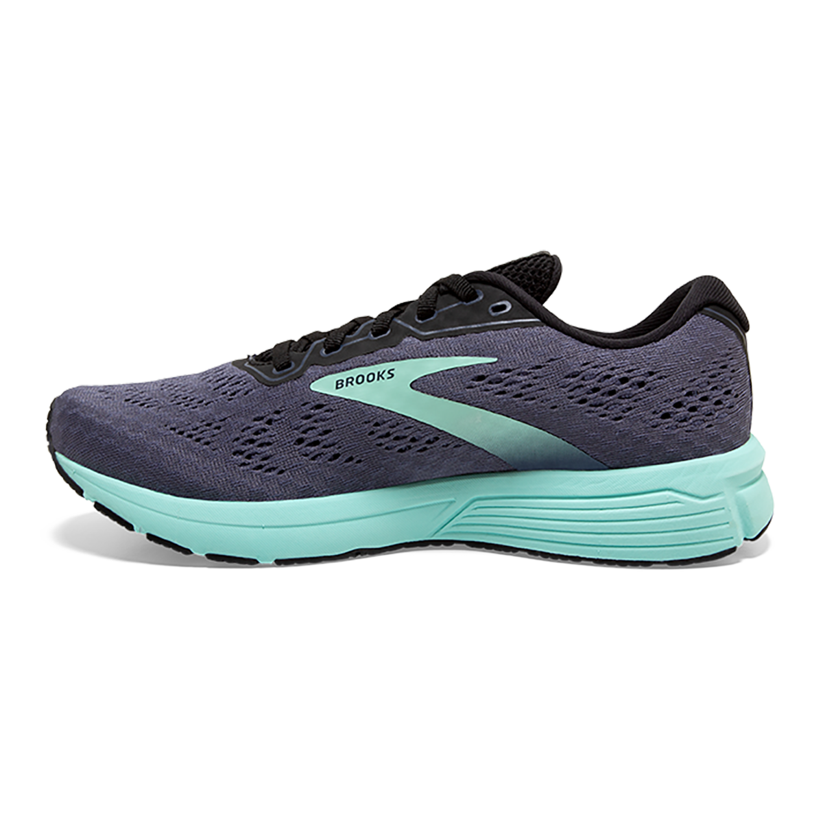 Brooks Anthem 4 — Black - Ebony - Metallic — Size B — Width 10.5 — Side View