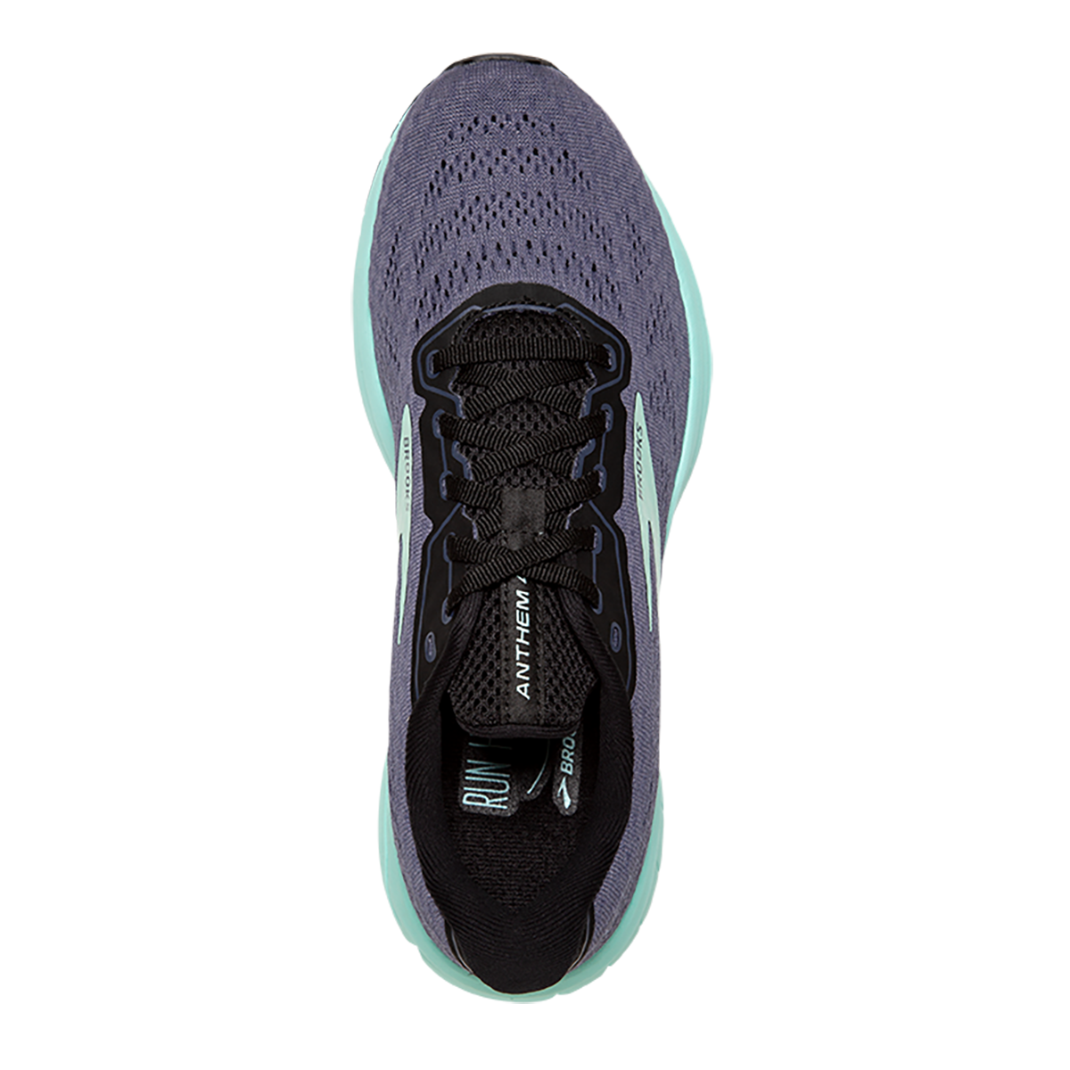 Brooks Anthem 4 — Black - Ebony - Metallic — Size B — Width 10.5 — Back View
