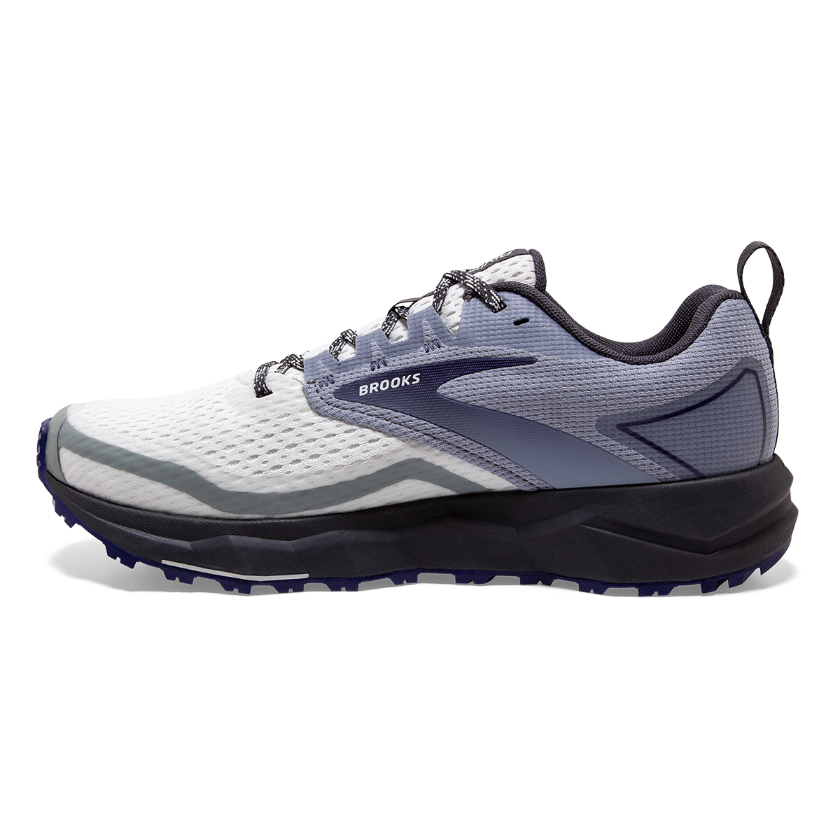 Brooks Divide 2 — Grey - Dawn - Blue Ribbon — Size B — Width 10.5 — Lifestyle View