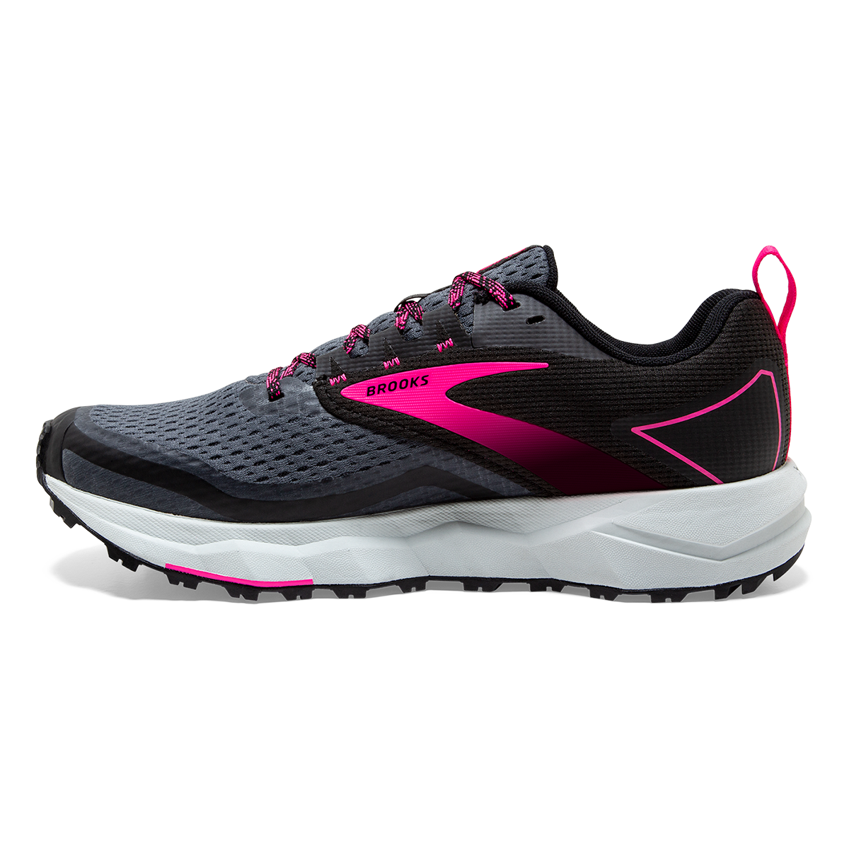 Brooks Divide 2 — Grey - Dawn - Blue Ribbon — Size B — Width 10.5 — Side View