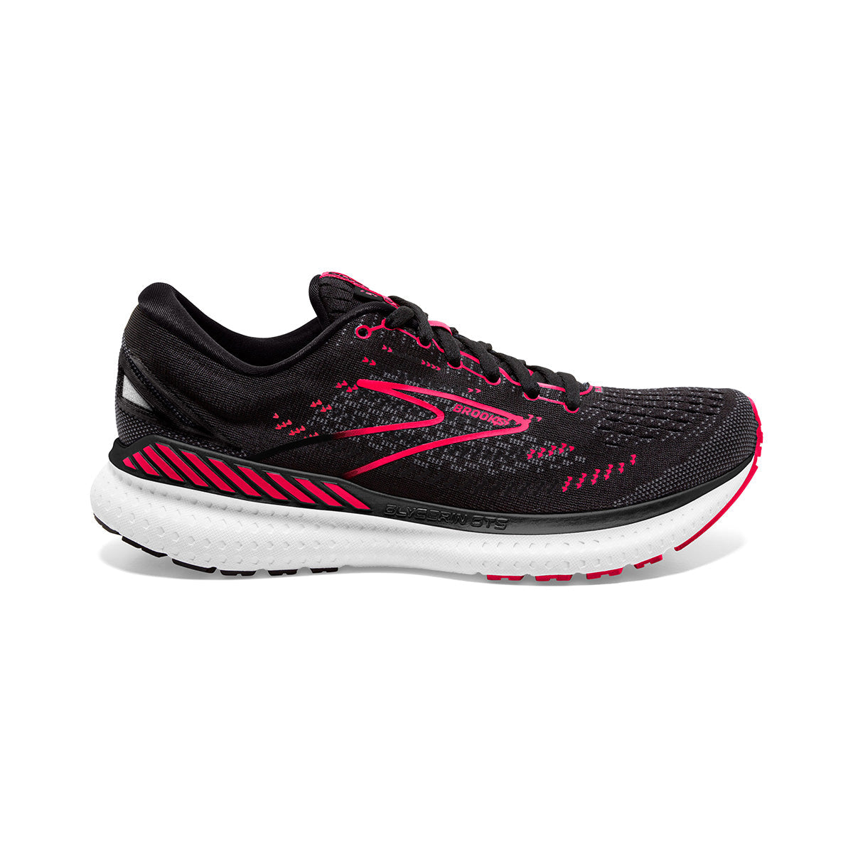 Brooks Glycerin GTS 19 — Black - Ombre - Metallic — Size D — Width 5 — Detail View