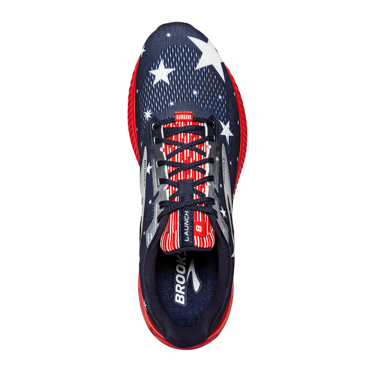 Brooks Launch 8 Run USA — Blue - Red - Silver — Size B — Width 10.5 — Alternate View 8