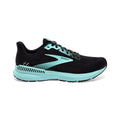 Brooks Launch GTS 8 — Black - Ebony - Blue Tint — Size B — Width 10.5 — Front View