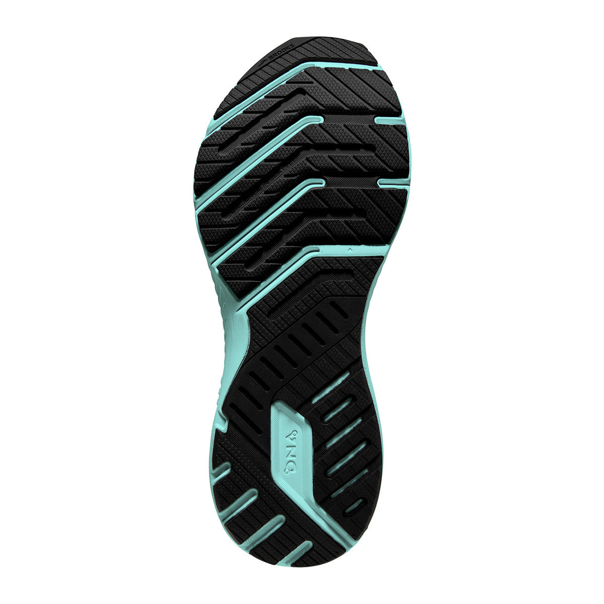 Brooks Launch GTS 8 — Black - Ebony - Blue Tint — Size B — Width 10.5 — Top View