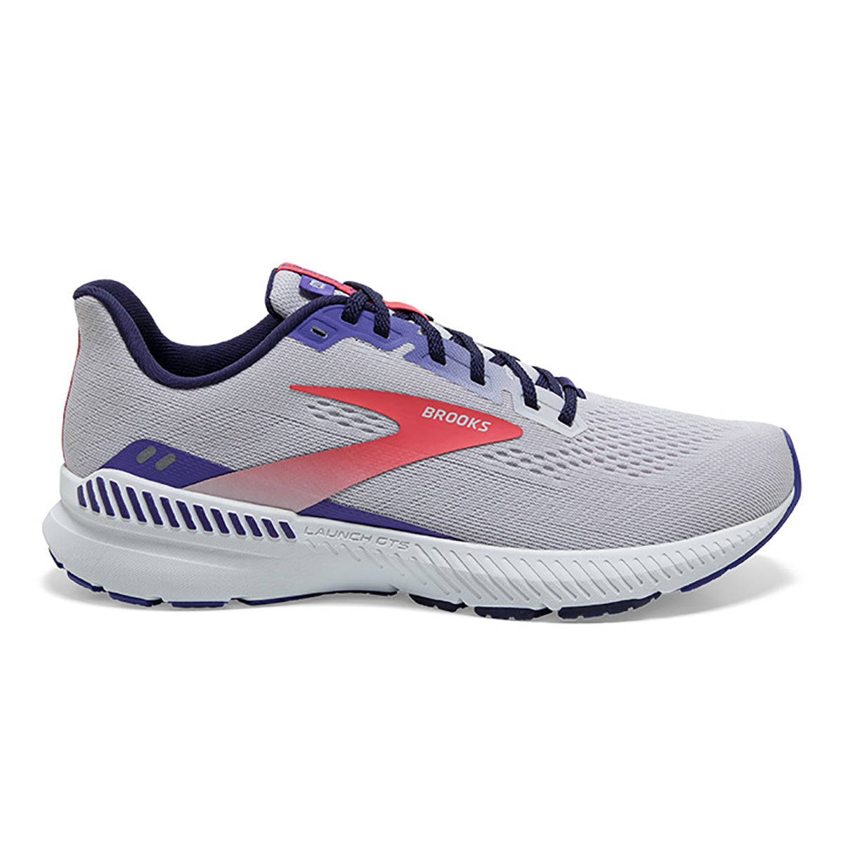 Brooks Launch GTS 8 — Black - Ebony - Blue Tint — Size B — Width 10.5 — Detail View