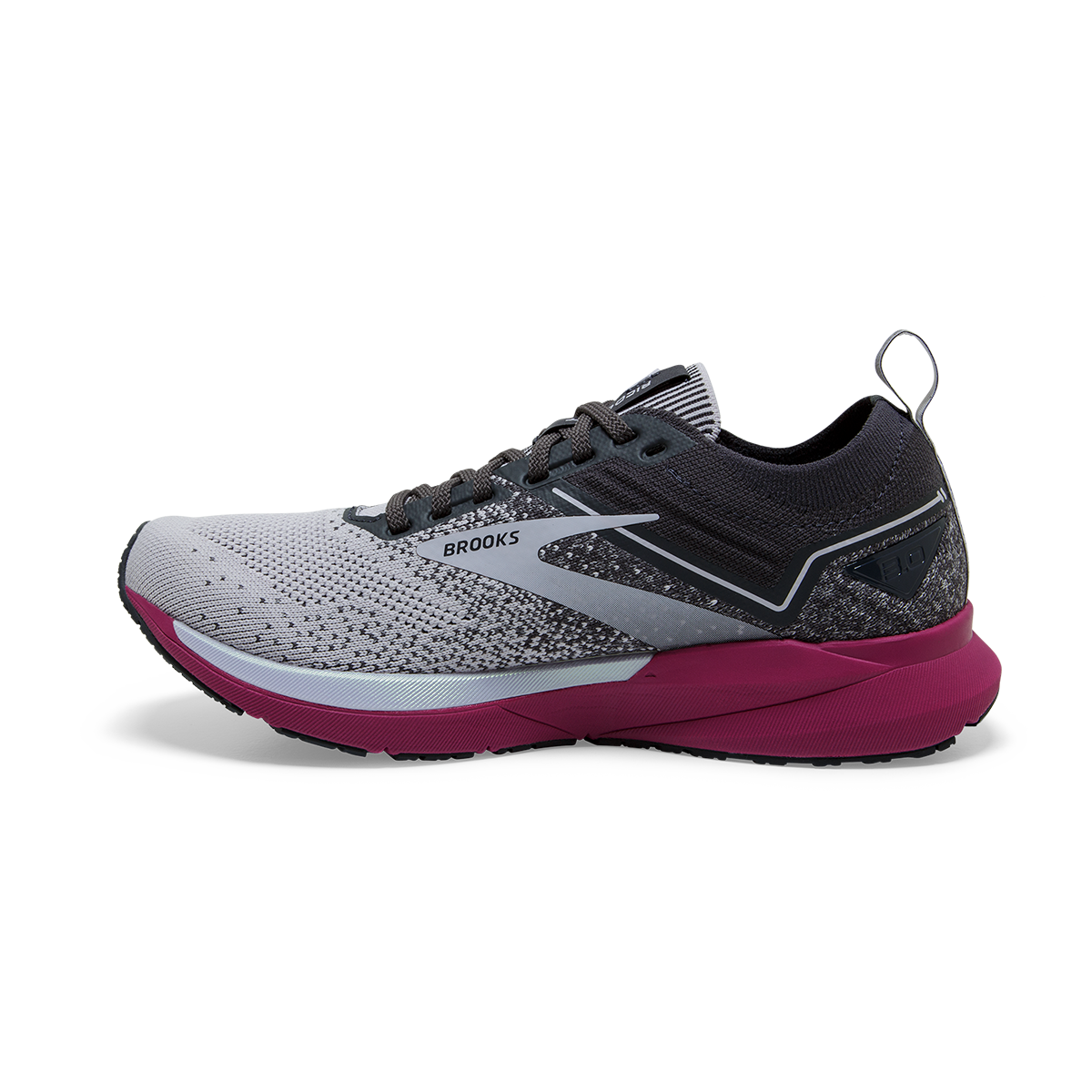 Brooks Ricochet 3 — Grey - Lavender - Baton Rouge — Size B — Width 10.5 — Lifestyle View