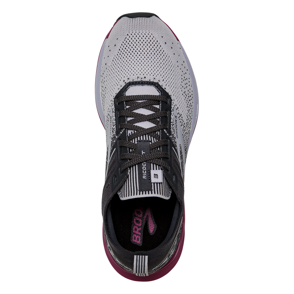 Brooks Ricochet 3 — Grey - Lavender - Baton Rouge — Size B — Width 10.5 — Alternate View 7