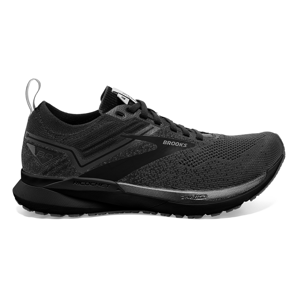 Brooks Ricochet 3 — Grey - Lavender - Baton Rouge — Size B — Width 10.5 — Front View