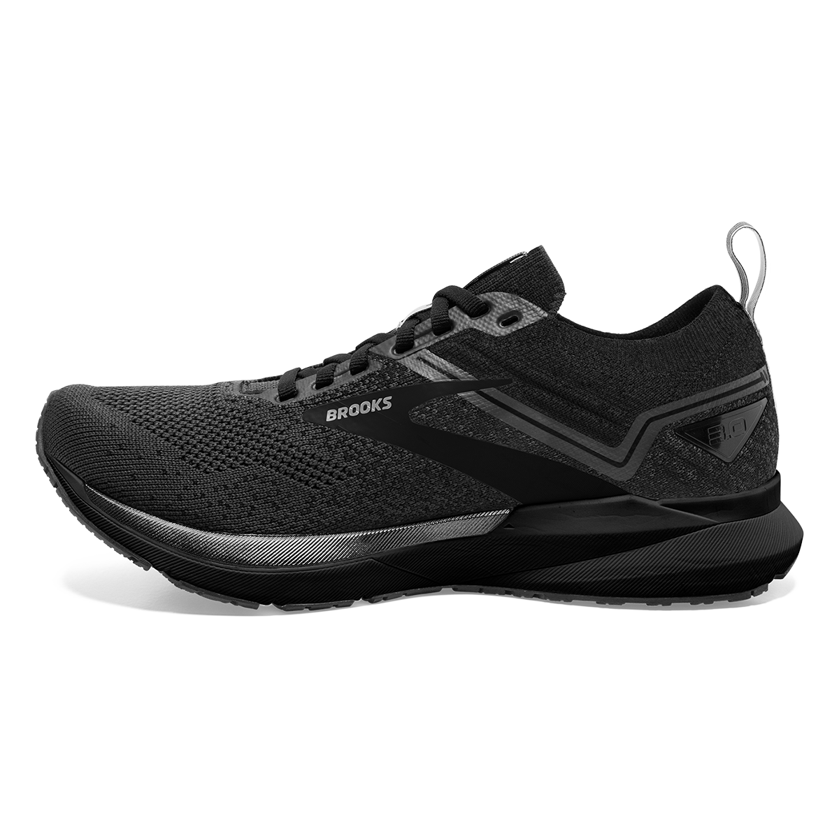 Brooks Ricochet 3 — Grey - Lavender - Baton Rouge — Size B — Width 10.5 — Side View