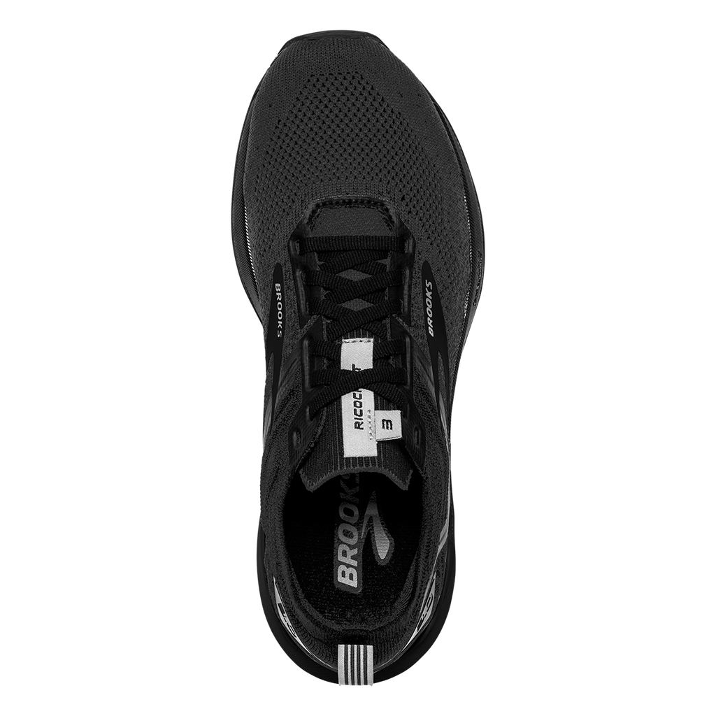 Brooks Ricochet 3 — Grey - Lavender - Baton Rouge — Size B — Width 10.5 — Back View