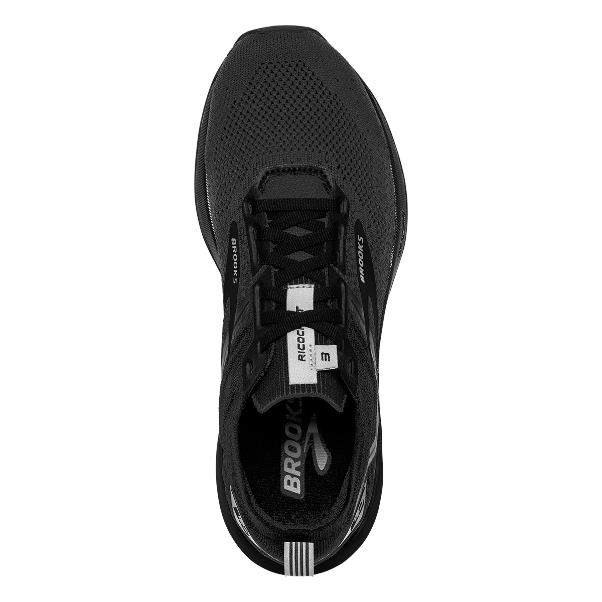 Brooks Ricochet 3 — Grey - Lavender - Baton Rouge — Size B — Width 10.5 — Back View