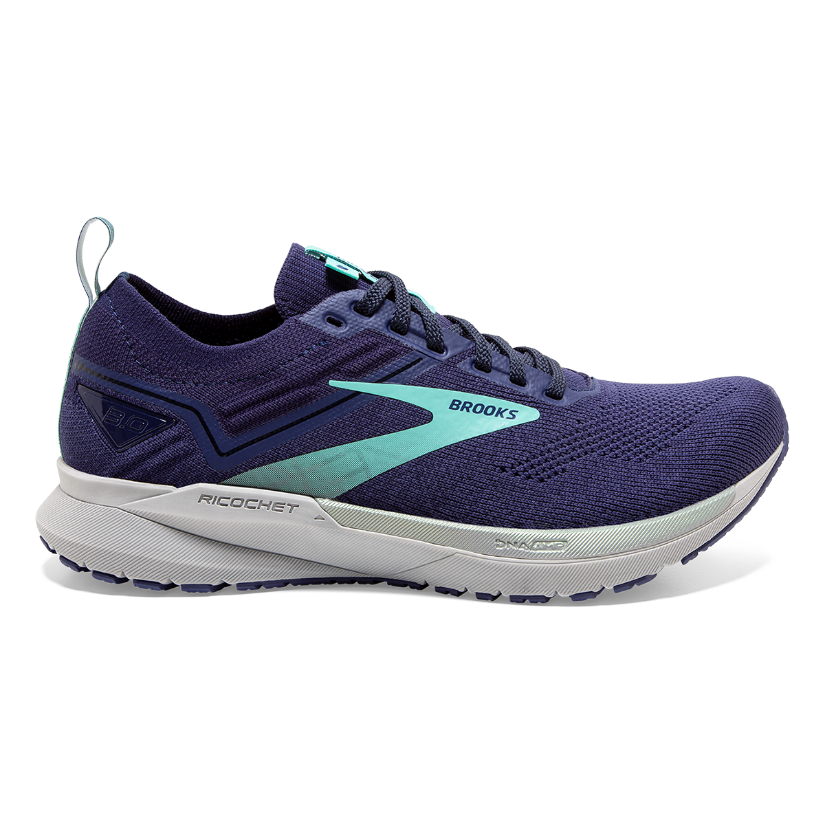 Brooks Ricochet 3 — Grey - Lavender - Baton Rouge — Size B — Width 10.5 — Alternate View 9