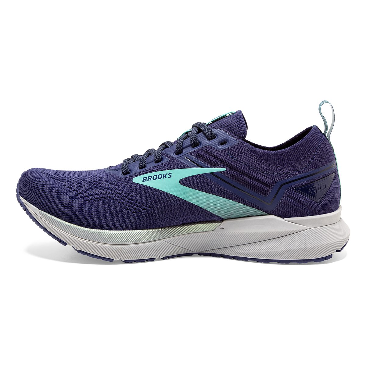Brooks Ricochet 3 — Grey - Lavender - Baton Rouge — Size B — Width 10.5 — Alternate View 10