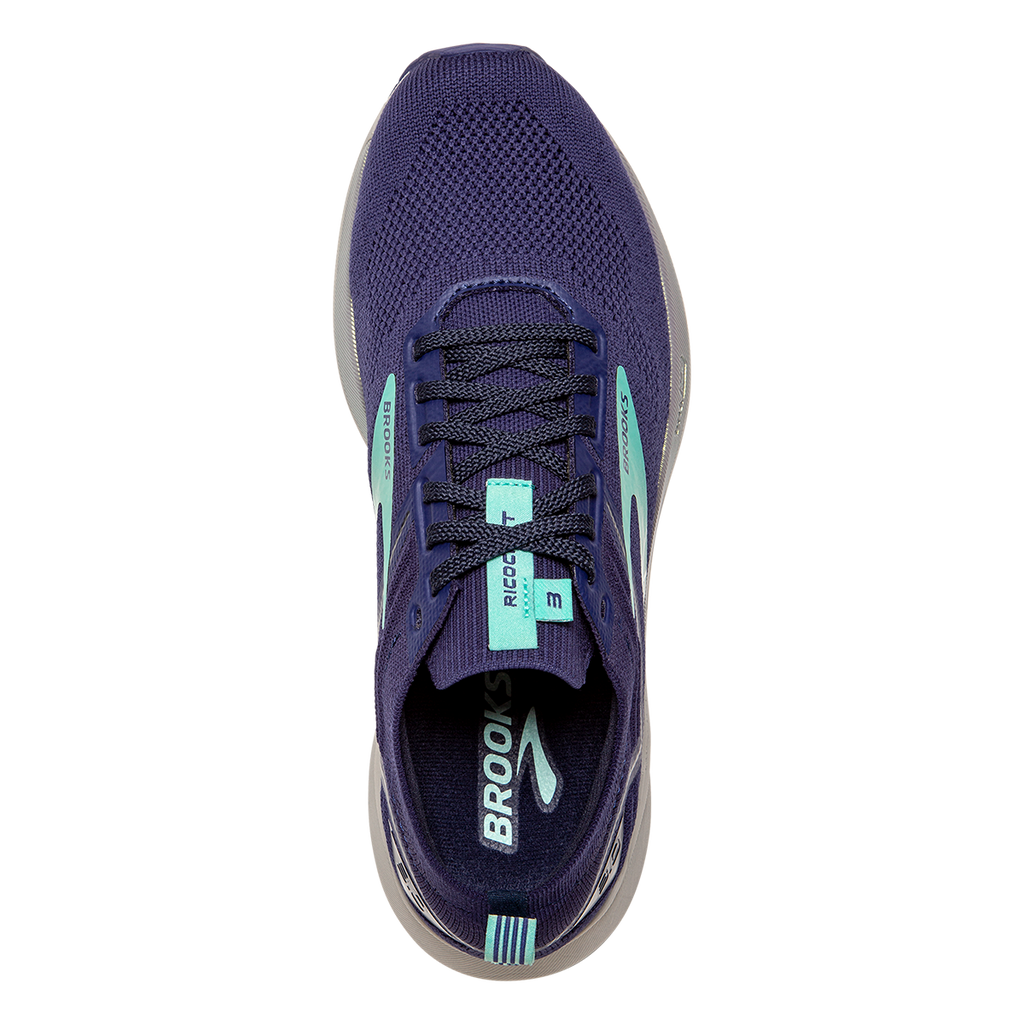 Brooks Ricochet 3 — Grey - Lavender - Baton Rouge — Size B — Width 10.5 — Alternate View 11