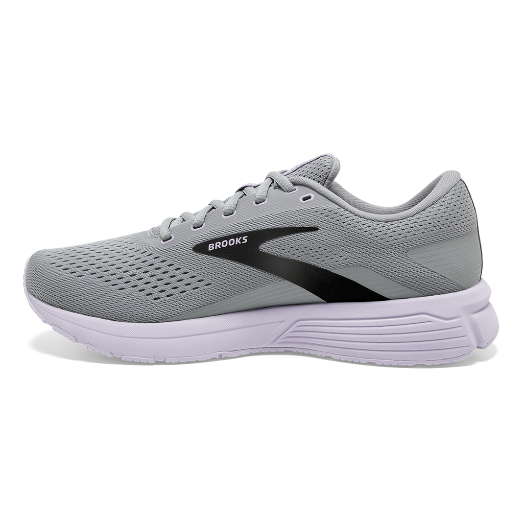 Brooks Signal 3 — Grey - Lavender Blue - Metallic Black — Size B — Width 10.5 — Alternate View 10