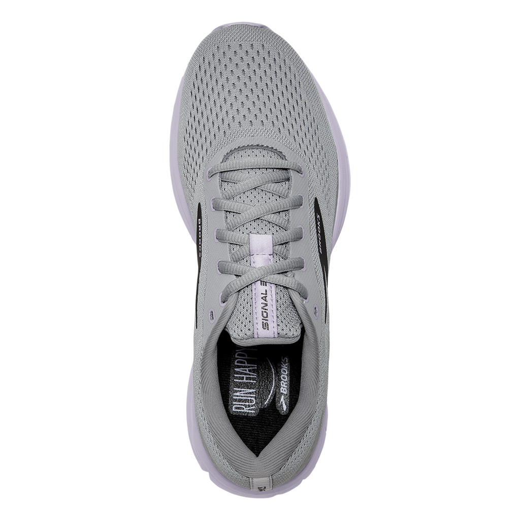 Brooks Signal 3 — Grey - Lavender Blue - Metallic Black — Size B — Width 10.5 — Alternate View 11