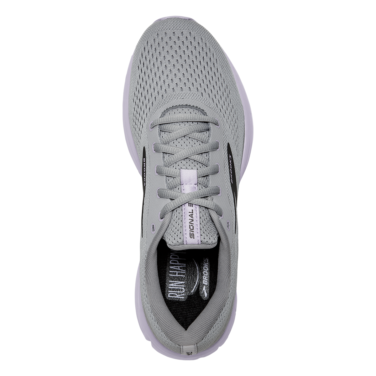 Brooks Signal 3 — Grey - Lavender Blue - Metallic Black — Size B — Width 10.5 — Alternate View 11