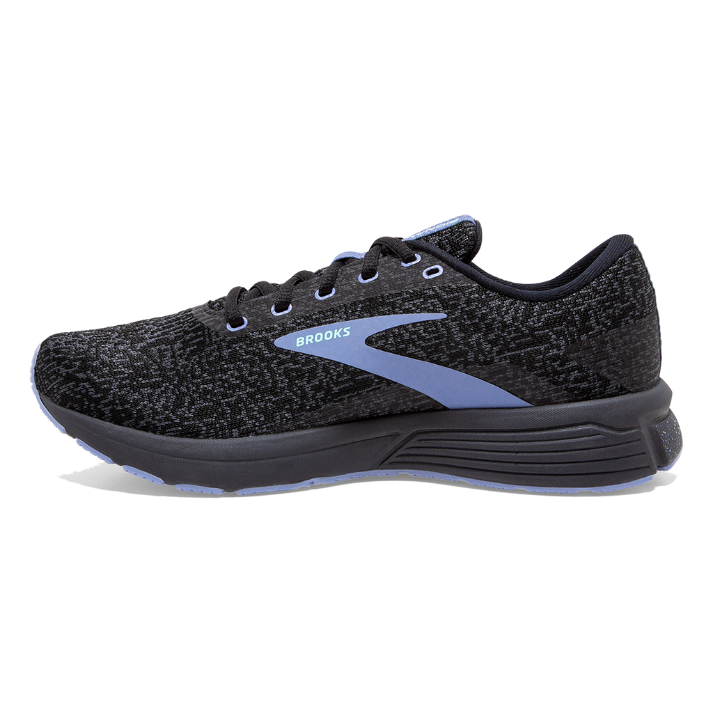 Brooks Signal 3 — Grey - Lavender Blue - Metallic Black — Size B — Width 10.5 — Lifestyle View