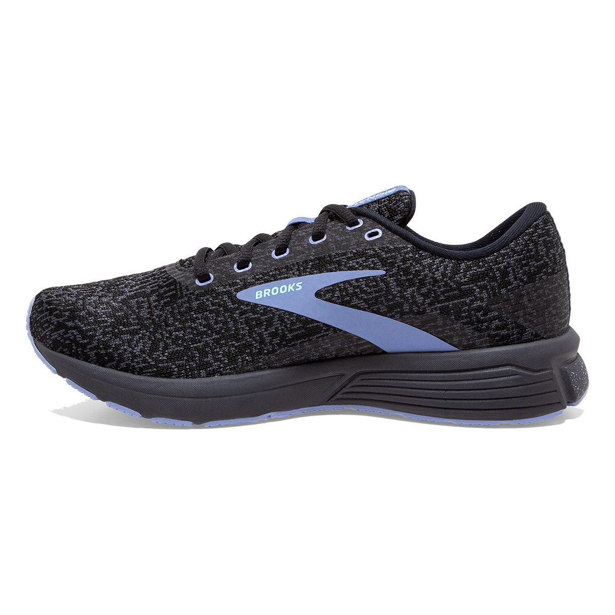 Brooks Signal 3 — Grey - Lavender Blue - Metallic Black — Size B — Width 10.5 — Lifestyle View