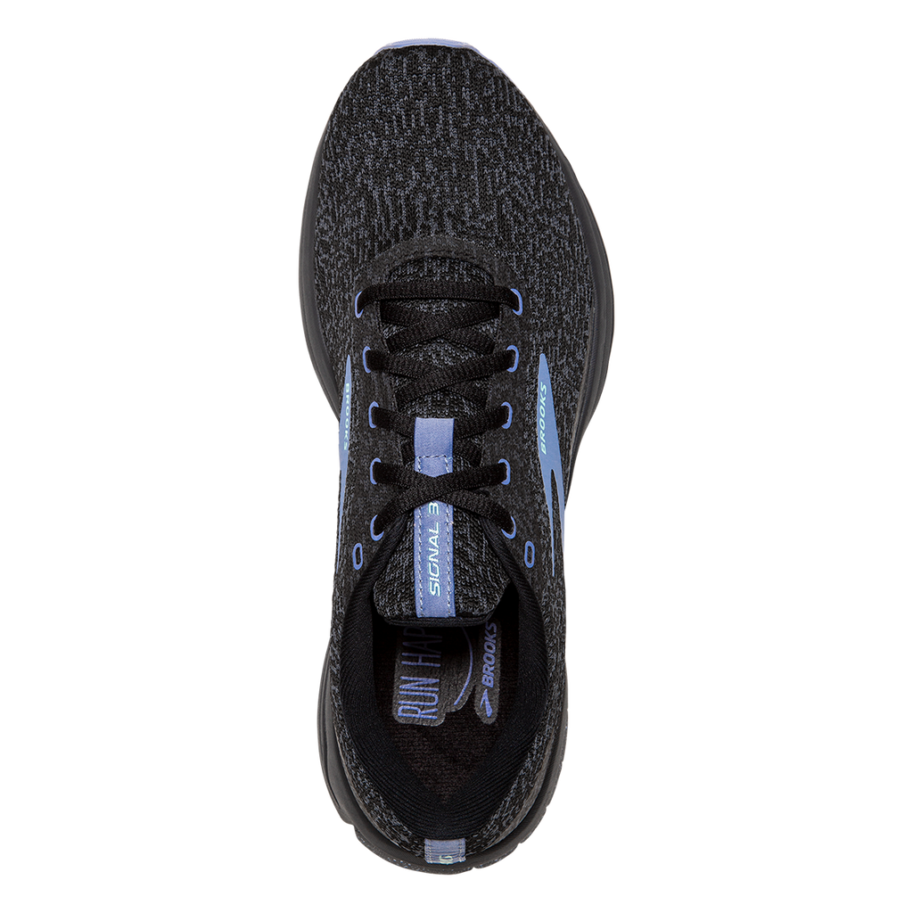 Brooks Signal 3 — Grey - Lavender Blue - Metallic Black — Size B — Width 10.5 — Alternate View 7
