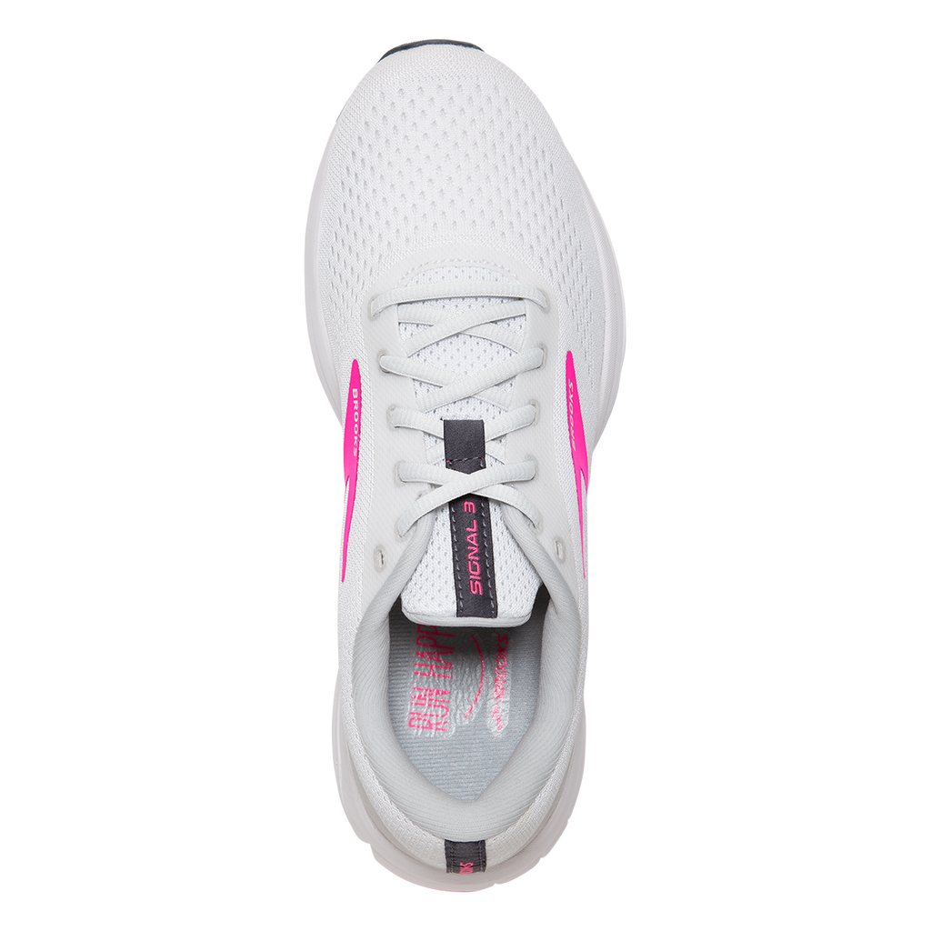Brooks Signal 3 — Grey - Lavender Blue - Metallic Black — Size B — Width 10.5 — Alternate View 15