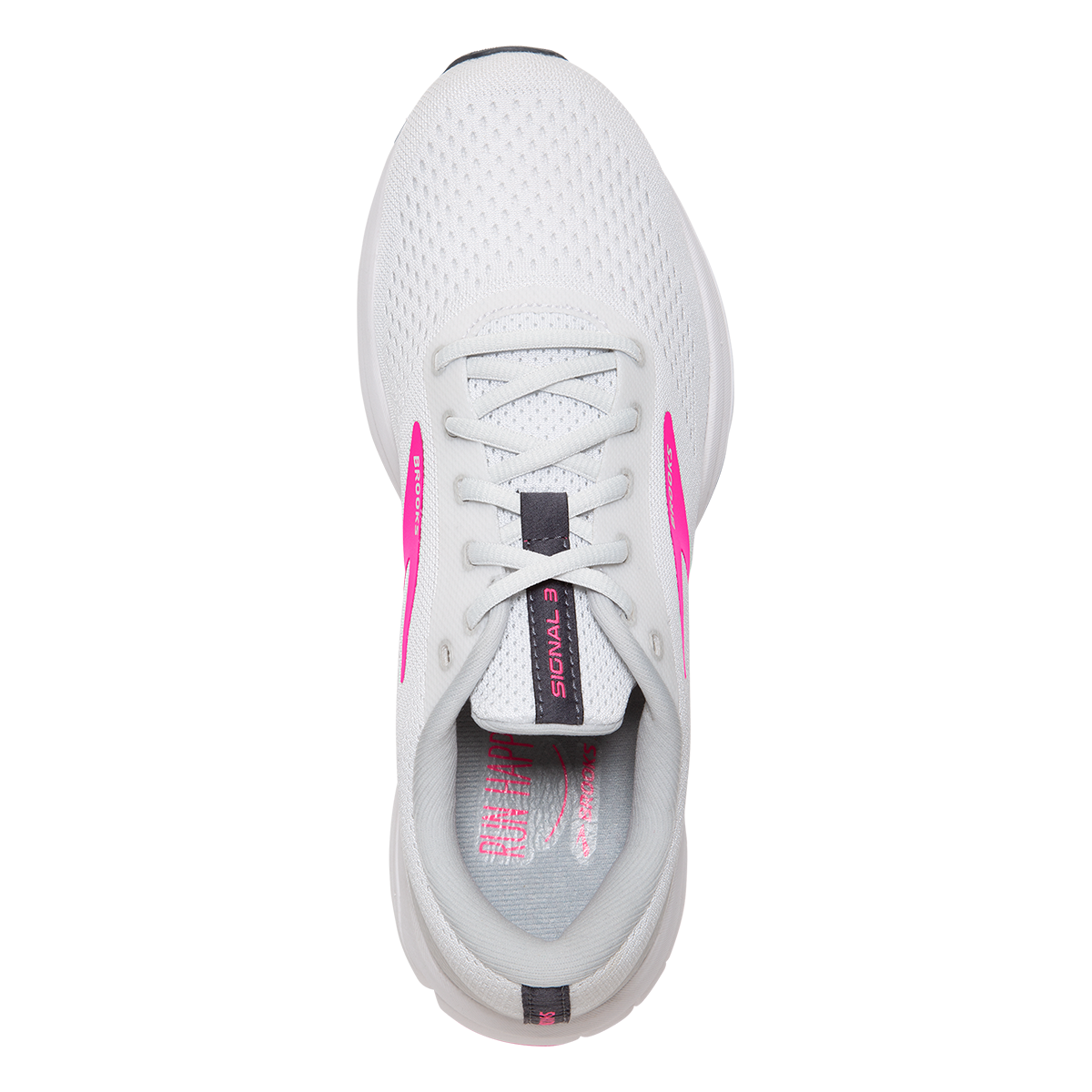 Brooks Signal 3 — Grey - Lavender Blue - Metallic Black — Size B — Width 10.5 — Alternate View 15