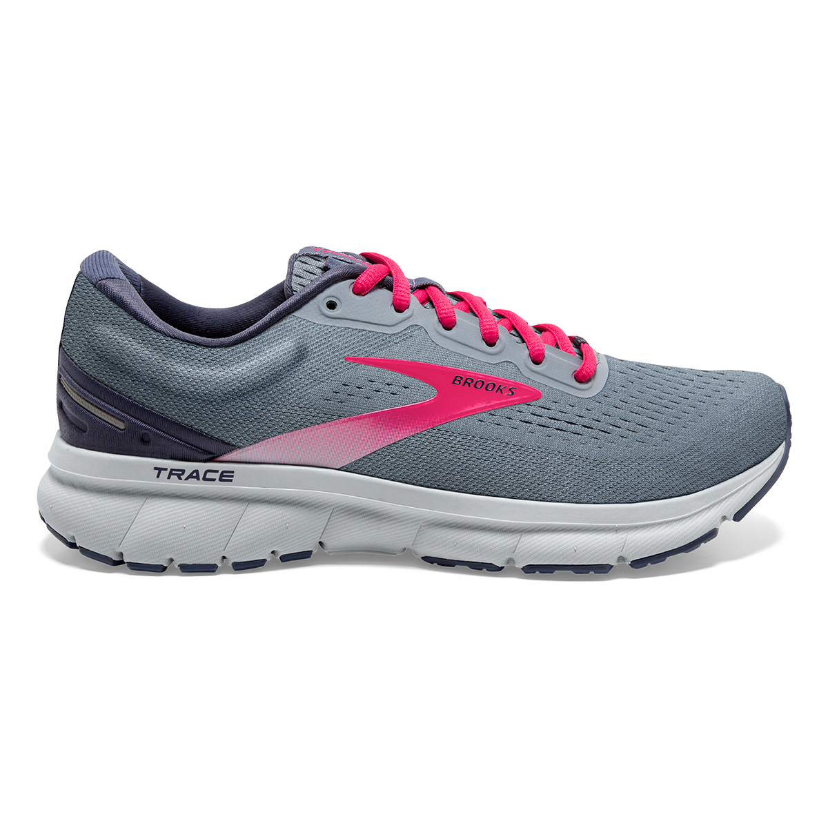 Brooks Trace — Ebony - White - Pink — Size B — Width 9 — Alternate View 9