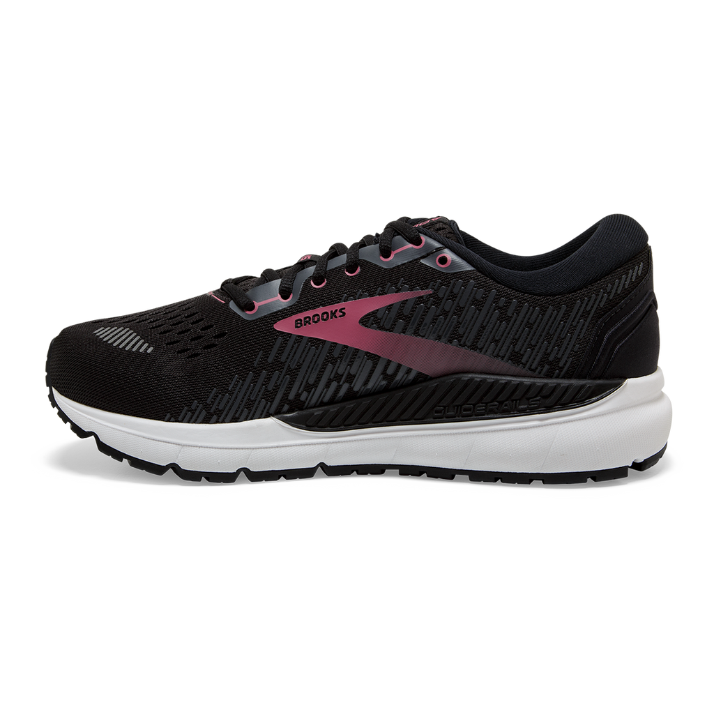 Brooks Addiction GTS 15 — Black - Ebony - Mauvewood — Size B — Width 10 — Side View