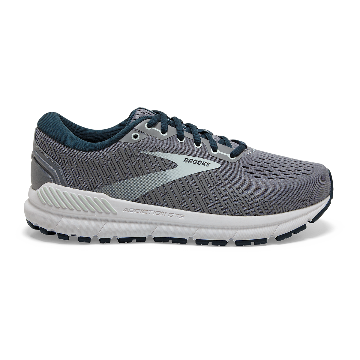 Brooks Addiction GTS 15 — Black - Ebony - Mauvewood — Size B — Width 10 — Detail View