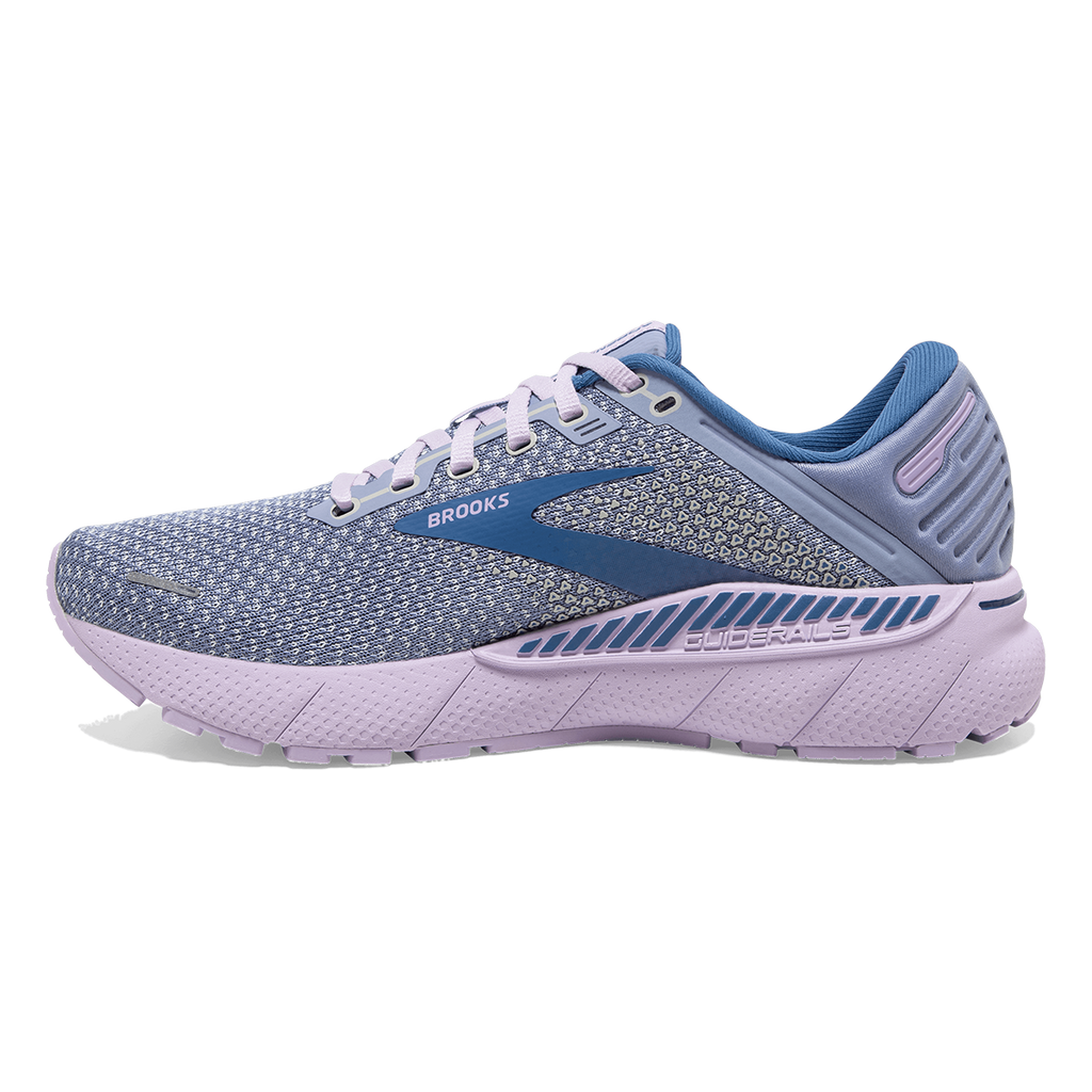 Brooks Adrenaline GTS 22 Regional — Peacoat - Cobalt - Mauve — Size B — Width 10 — Side View